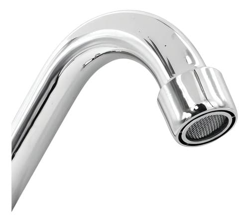 Grifo Metalico Para Pileta Brazo Bajo Lh-807 Acabado Brillante Color Plateado