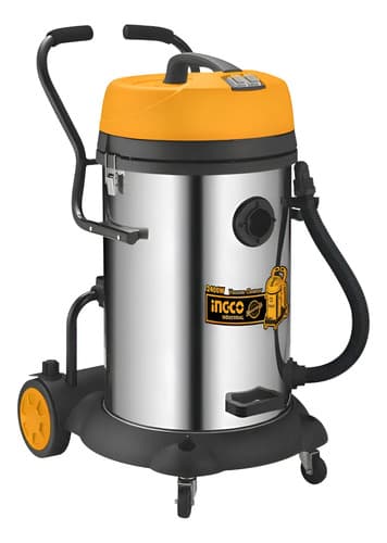 Aspiradora Industrial 75l Seco/húm 2x1200w Ingco Vc24751 Amarillo