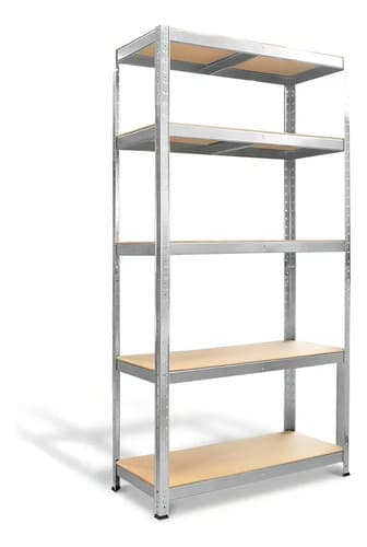 Estanterías Metálicas De Marco Mustang 5 Estantes Ajustables 40cm Galvanizado