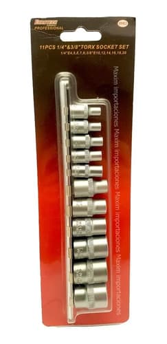Dados Tubos Torx Hembra Enc. 1/4 Y 3/8 - Eurotech