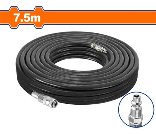 Kit Compresor Ingco 50 Litros +  Manguera 7.5  Kit 5 Piezas Naranja Claro 50hz Monofásica