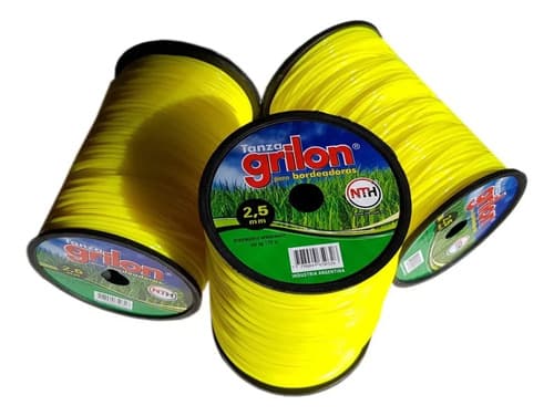 Tanza Grilon 2,5mm Redonda Desmalezadora O Motoguadaña X 1kg Color Amarillo