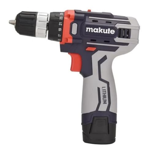 Taladro Atornillador Makute 12v, 2 Baterias, 1400rpm Azul Marino