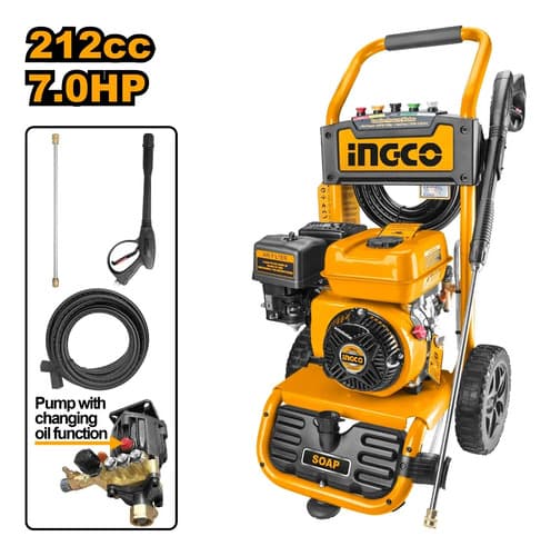 Hidrolavadora Motor A Nafta 7 Hp Ingco Ghpw2103