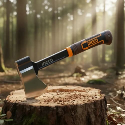Hacha Mano Ingco 600gr Corte Madera Acero Forjado Resistente