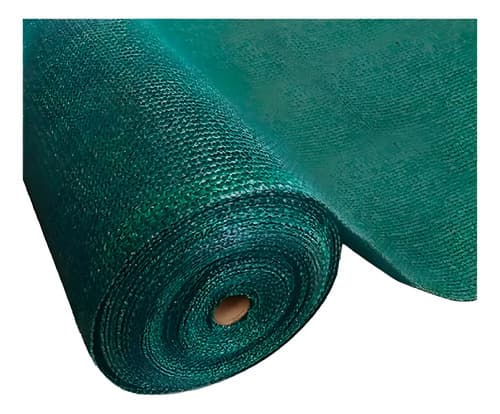 Malla Sombra En Rollo De 4x100 Metros Al 80% De Sombra, Color Verde