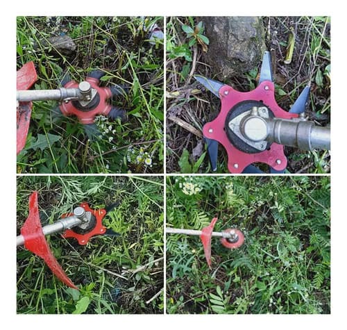 Kit De 2 Cuchillas Con Discos De 6 Puntas, Desbrozadora Para Up