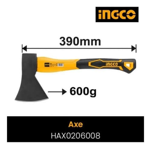 Hacha De Mano 600 Gr 39cm Ingco Hax0206008 - Tyt