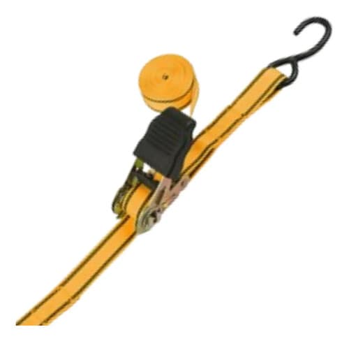 Cinta Catraca Tolsen 25mmx5m Poliéster 225-450dan 4 Unidades Naranja Con Negro