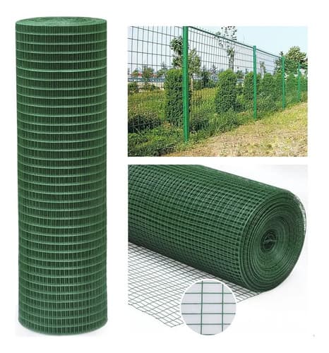 Malla Electrosoldada Con Pvc Verde - Cerco Cerca 1,5m