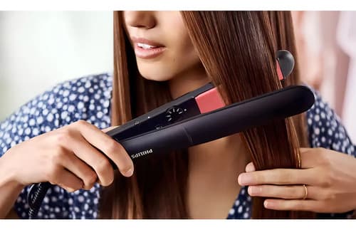 Planchita De Pelo Philips Straightcare Essential Bhs376_00 Bhs376/00 Negra Negro