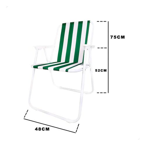 Silla De Playa Plegable Para Acampar, Piscina, Portátil Verde Oscuro