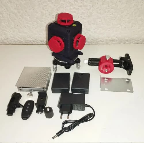 Nivel Láser 16 Líneas, 2 Baterías, Accesorios, Trípode 1.10m