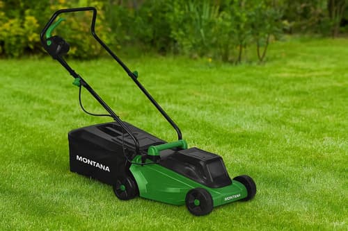 Cortadora De Cesped Electrica Montana 1,5 Hp - Maquina Corta Verde Oscuro