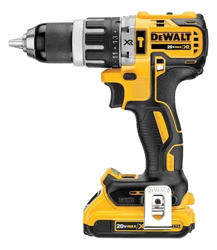 Taladro Percutor Atornillador Inalámbrico De 13mm Dewalt Dcd796d2 + 2 Baterías De 2ah + Accesorio Con Maletín De Transporte Amarillo
