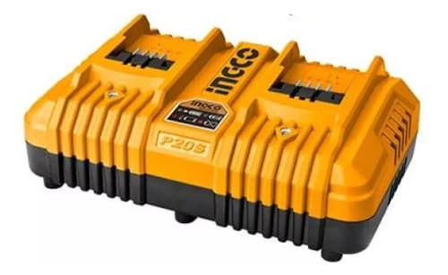 Cargador Rapido Inteligente Doble 20v P20s Ingco Fcli2034