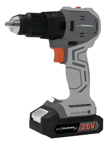 Taladro Atornillador Percutor Brushless Gladiator Tpg813/20kc1 13mm Gris 50 Hz/60 Hz