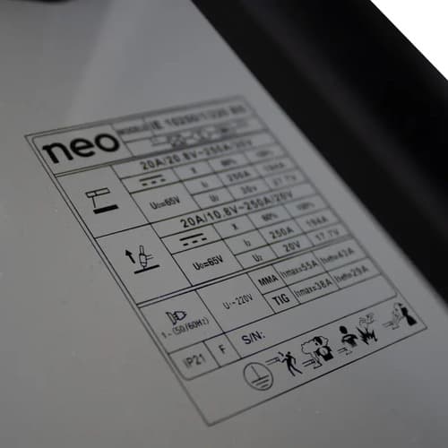 Soldadora Inverter De 250a Neo Gris