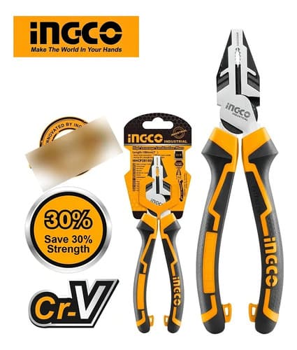 Pinza Universal Industrial 180mm 7puLG Profesional Ingco