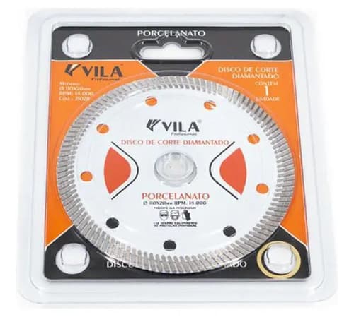 Disco Diamantado Para Porcelanato Vila De 110mm