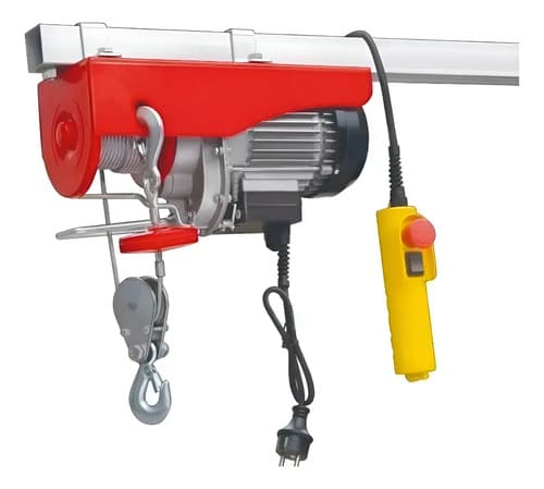 Aparejo Electrico 250 500kg 6/12m 1020w Lowen Rojo 1