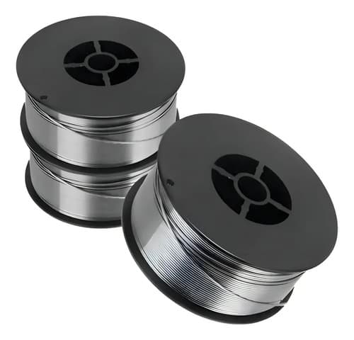 Alambre Tubular 0.8mm Acero Secur Flux Sin Gas Bobina 1kg Gris