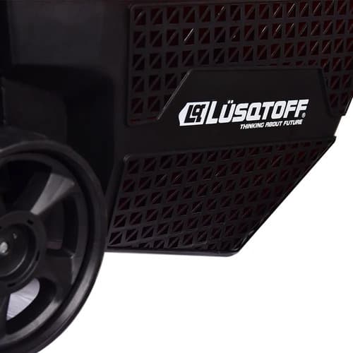 Cortadora De Pasto Eléctrica Lüsqtoff Lco-1032b Con Bolsa Recolectora De 1 Kw Y Color Naranja/negro