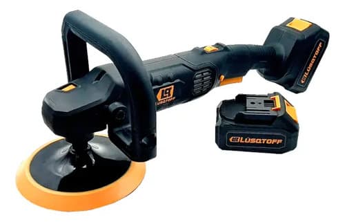 Lustralijadora Pulidora Inalambrica 2 Bateria 4ah Brushless Color Negro