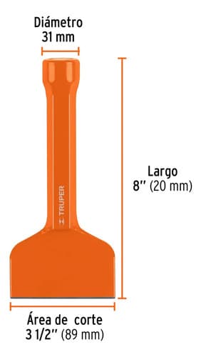 Cincel Ladrillero, 3-1/2 X 8' Truper 12190