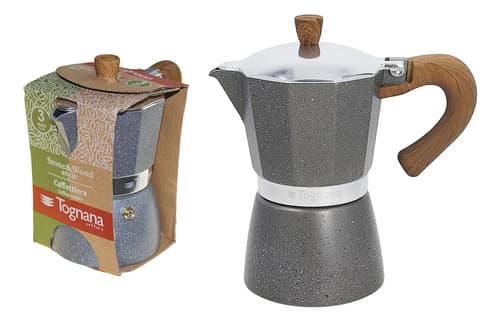 Cafetera Italiana Tognana 6 Tazas Gris 3 Años De