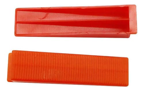 Cuñas Niveladoras Y Clips Para Piso Fertak (100 Cuñas + 500 Clips) Phantom Red