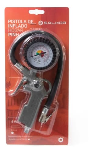 Pistola Para Inflar Con Manometro Para Medir Presion Psi Bar