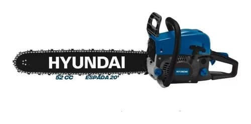 Motosierra A Nafta Hyundai 52cc Azul Rey Turbo 600 2.5hp
