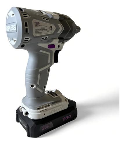 Llave De Impacto 1/2 A Bateria Neo 20v 420n/m 2ah Li1042-20 Color Gris Y Violeta Frecuencia 50 Hz 60 Hz Gris Violeta
