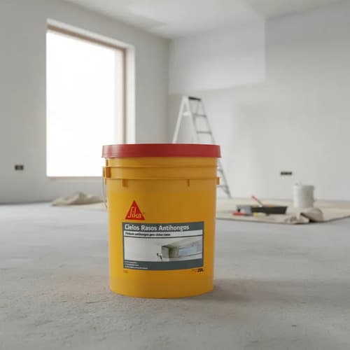 Pintura Cielos Rasos Antihongos Sika Blanco 20 Litros Mate