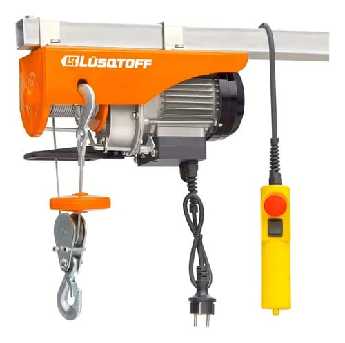 Aparejo Eléctrico Polipasto 100-300kg 6-12m Lusqtoff Cantidad De Cuerdas 2 Color Naranja
