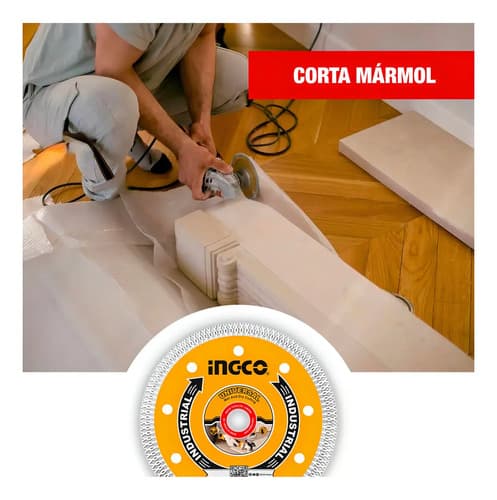 Disco Diamantado Corte 4 Ingco Amoladora Cerámica Azulejo Naranja Claro