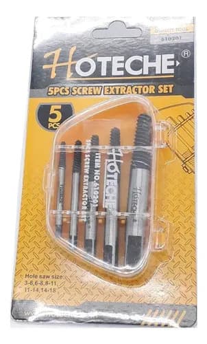 Set Extractor De Tornillos Hoteche 5pz
