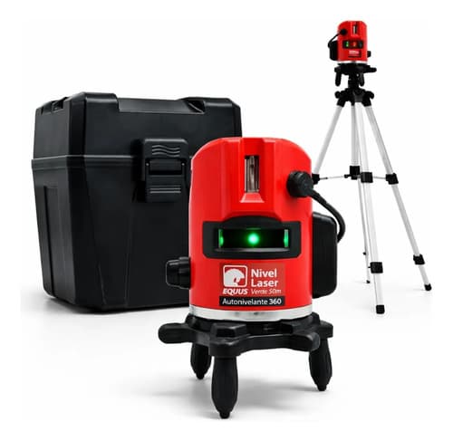Nivel Láser Autonivelante Equus 5 Líneas Verde Con Trípode Y 50 M