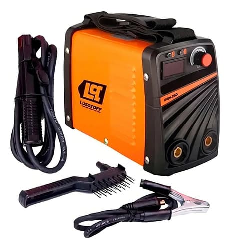 Soldadora Inverter Mma Inversor 180a Anti Stick Lusqtoff Color Naranja Frecuencia 50 Hz/60 Hz Naranja/negro
