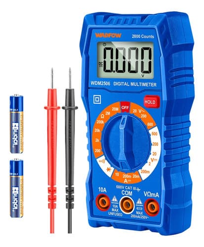 Multímetro Multitester Digital 600v Profesional Wadfow