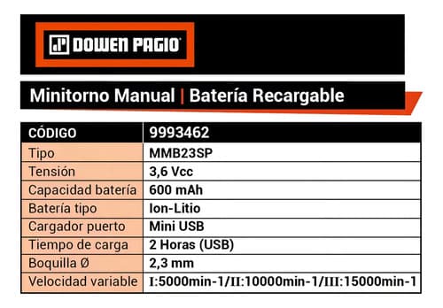 Minitorno Dowen Pagio Mmb23sp