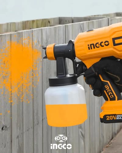 Pistola Pintar P20s A Bateria Ingco Csgli2003 Naranja