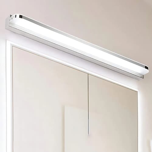 Barral Luz Sobre Espejo 12 W52 Cm Borde Plateado