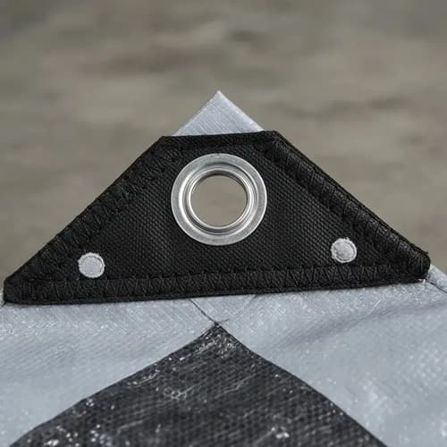 Lona Gris Uso Rudo Reforzada 4x6 Metros Aksi 101706