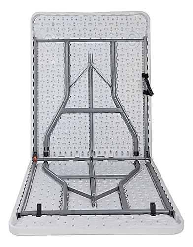 Mesa Plegable Valija 180 Exterior Interior Blanco