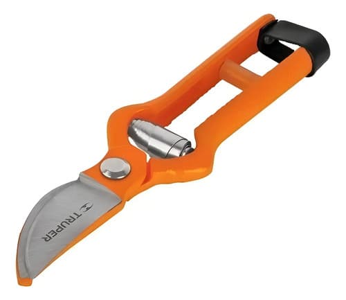 Tijera Podar Flores Jardin Tallos Corte Preciso 8.5'' Truper Color Naranja