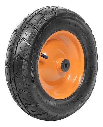 Rueda Neumát.c/buje Plást.3.5/8'' Tramontina 77741/041 Negro