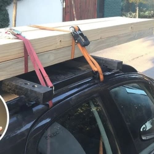 Cinta Catraca Tolsen 25mmx5m Poliéster 225-450dan 4 Unidades Naranja Con Negro