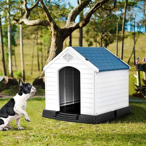 1 Paquete De 2 Casas Para Perro Chicas D 68x61x59cm Beige